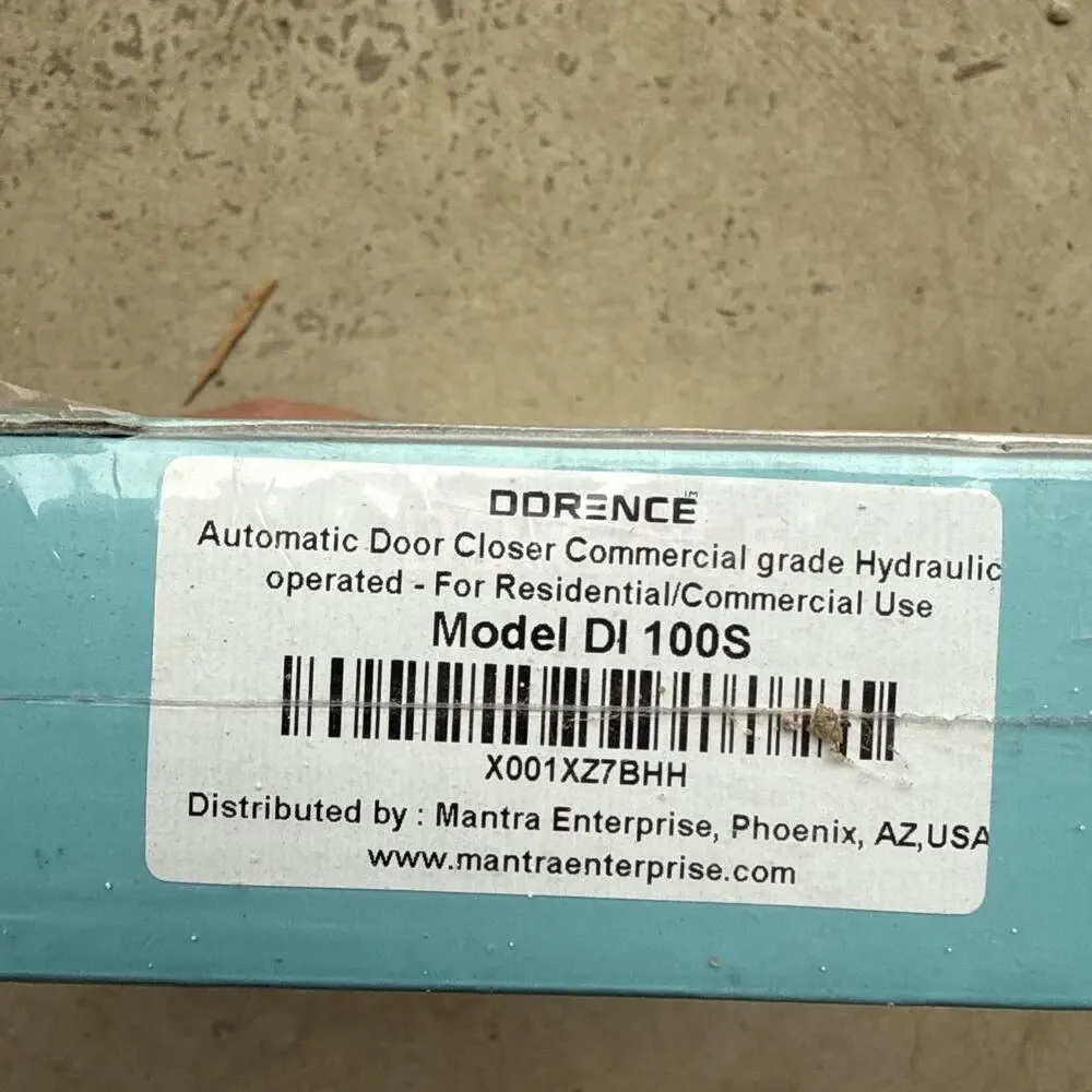 Dorence DI 100S Heavy Duty Automatic Door Closer, Silver - New Sealed Box